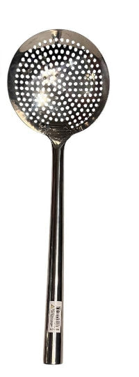 Cucharon de acero inoxidable de 16cm de diametro y mango de 34cm