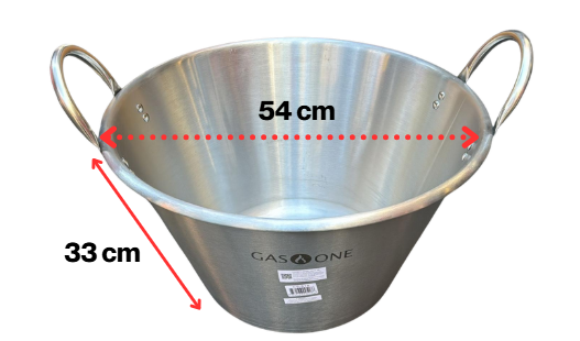 Cazo de Acero Inoxidable 40 L de Capacidad