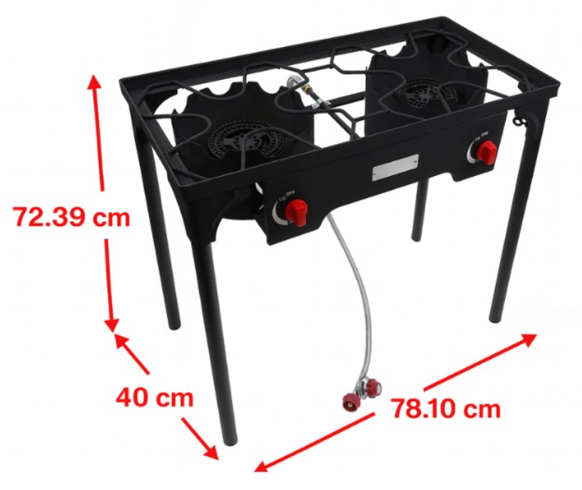 Estufón doble quemador de alta presión