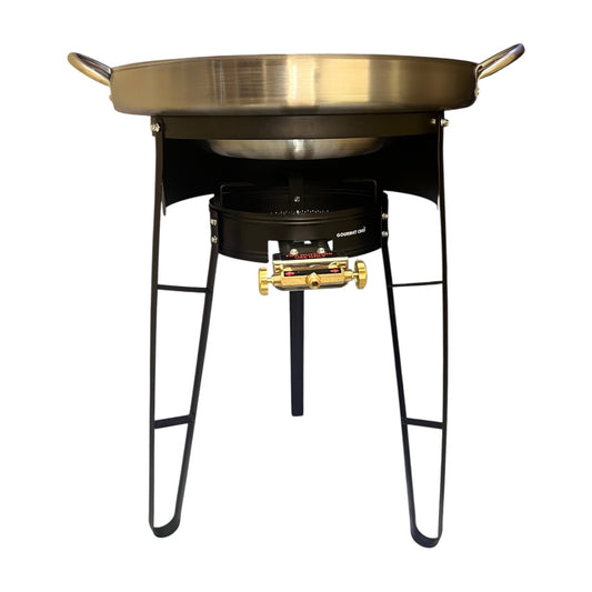 Gourmet Chef Kit de disco con quemador de alta presión (80,000 BTU) – Set 6 pzs