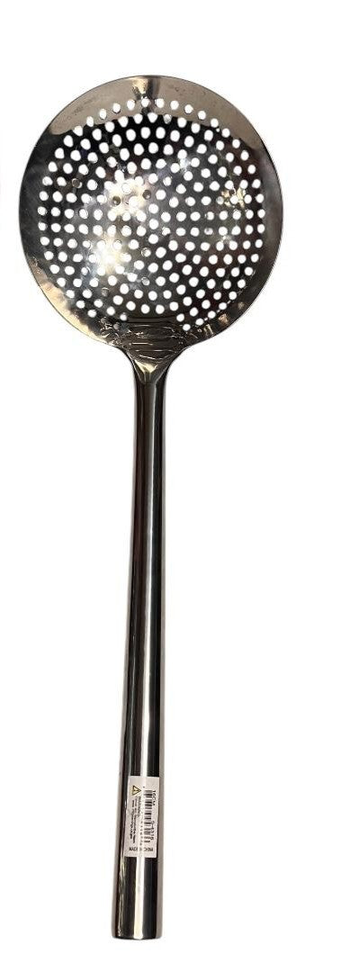 Cucharon de acero inoxidable de 16cm de diametro y mango de 34cm