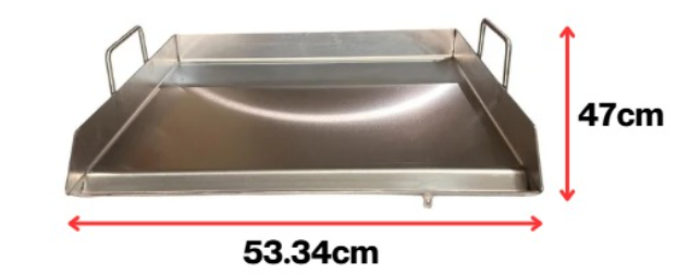 Plancha de Acero Inoxidable (53.34 × 47 × 5.84 cm)