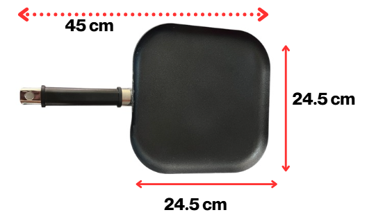 Comal cuadrado de teflon