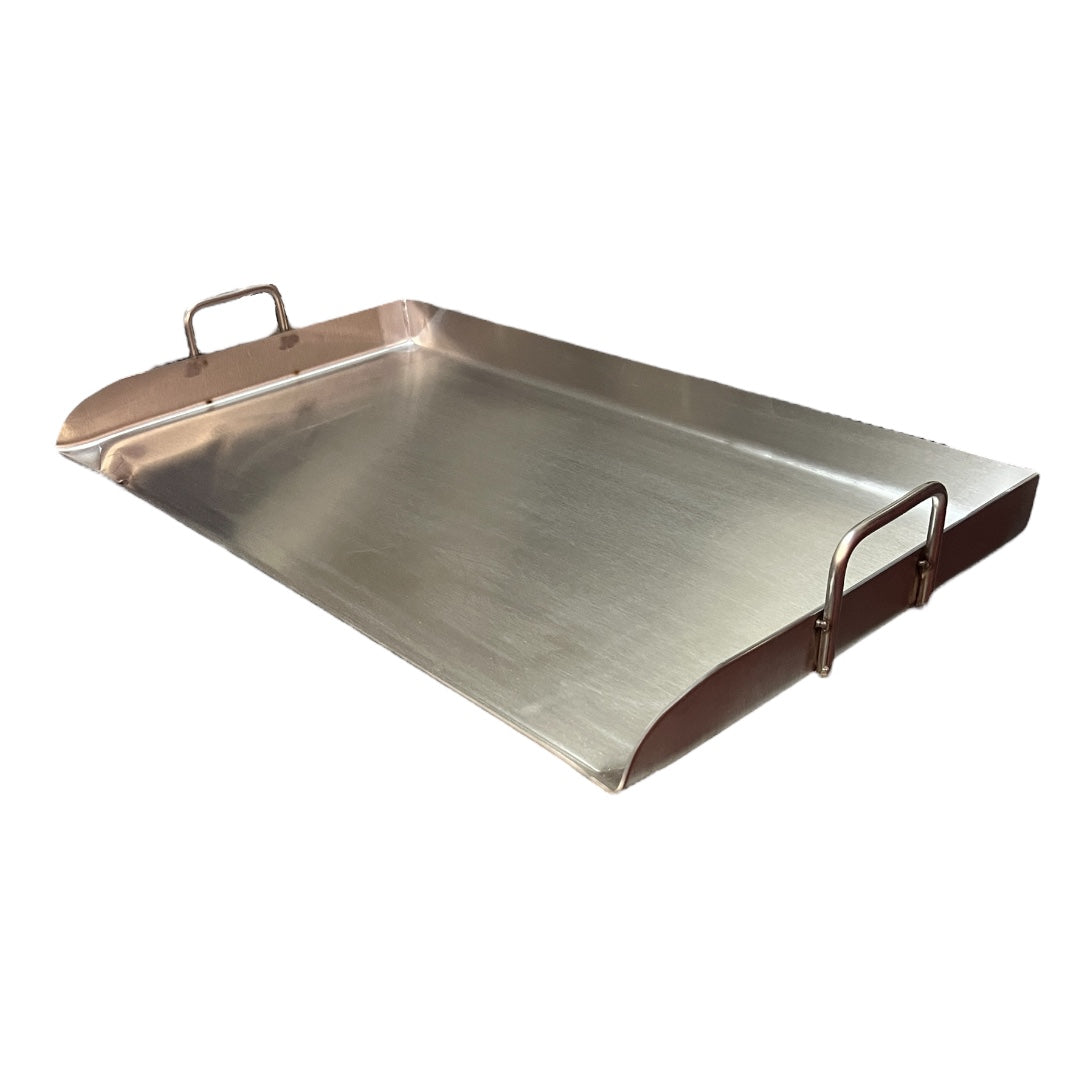 Plancha comal de acero inoxidable 78x47cm