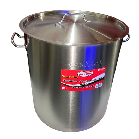 Olla de 84 QTS de acero inoxidable