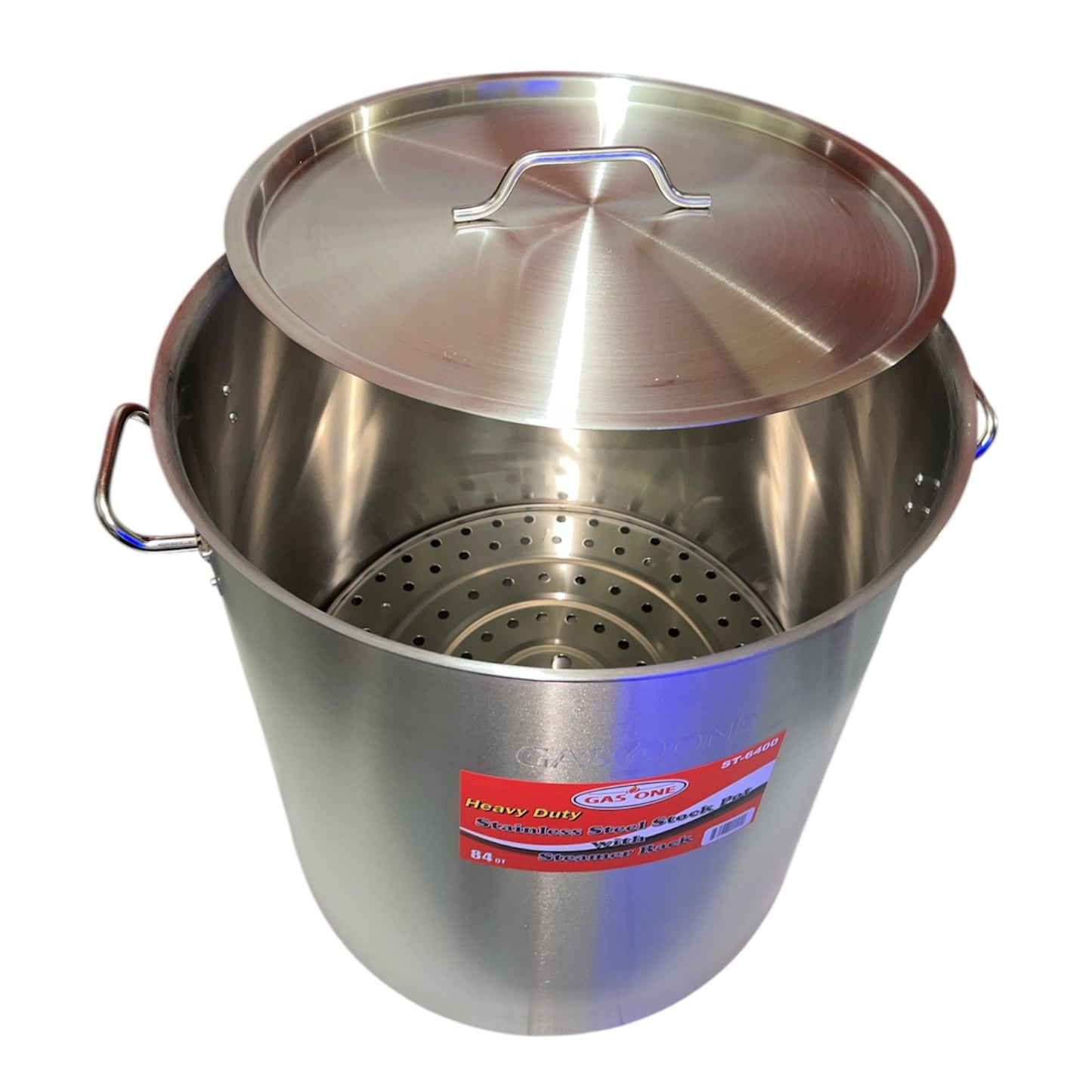 Olla de 84 QTS de acero inoxidable