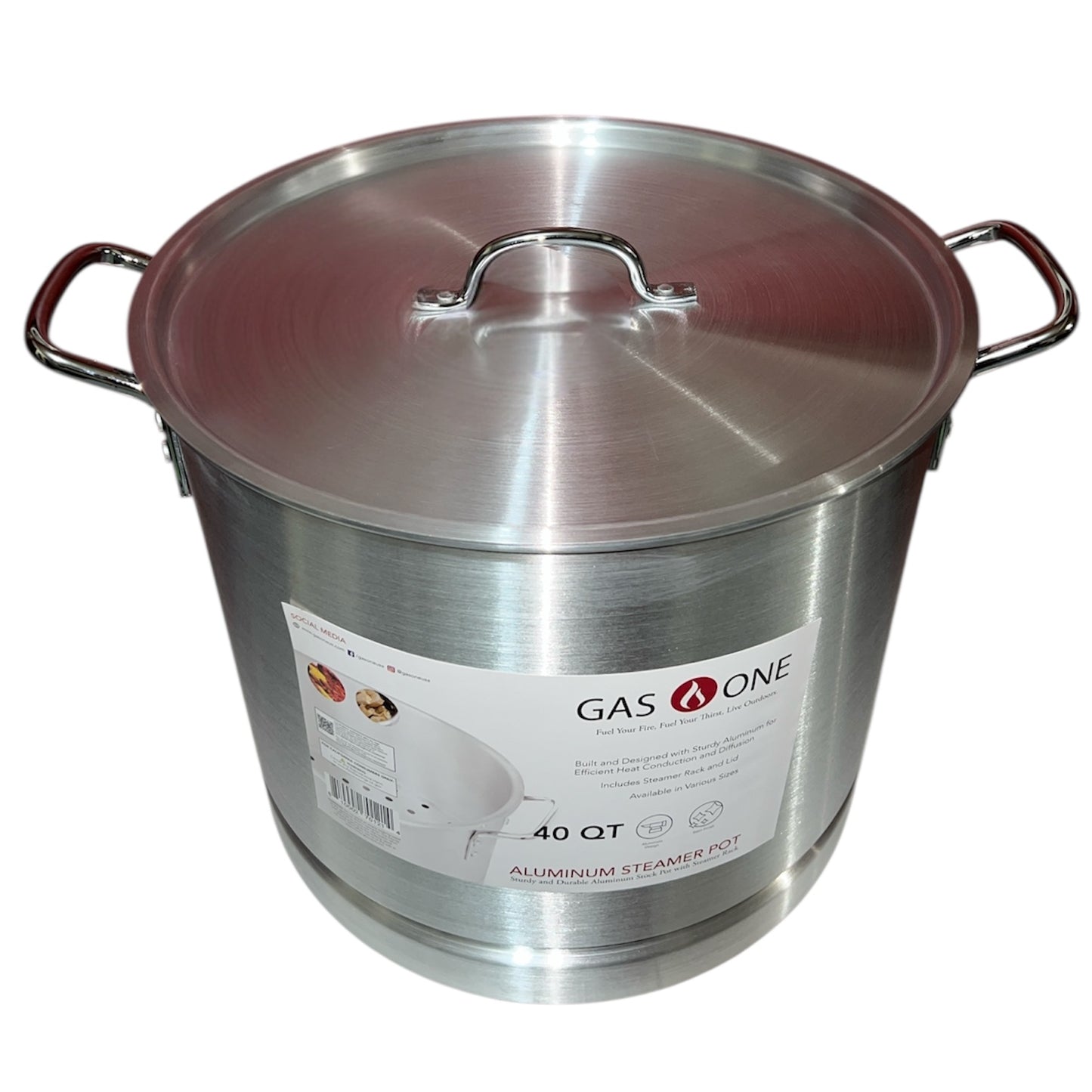 Olla de aluminio de 40 QT