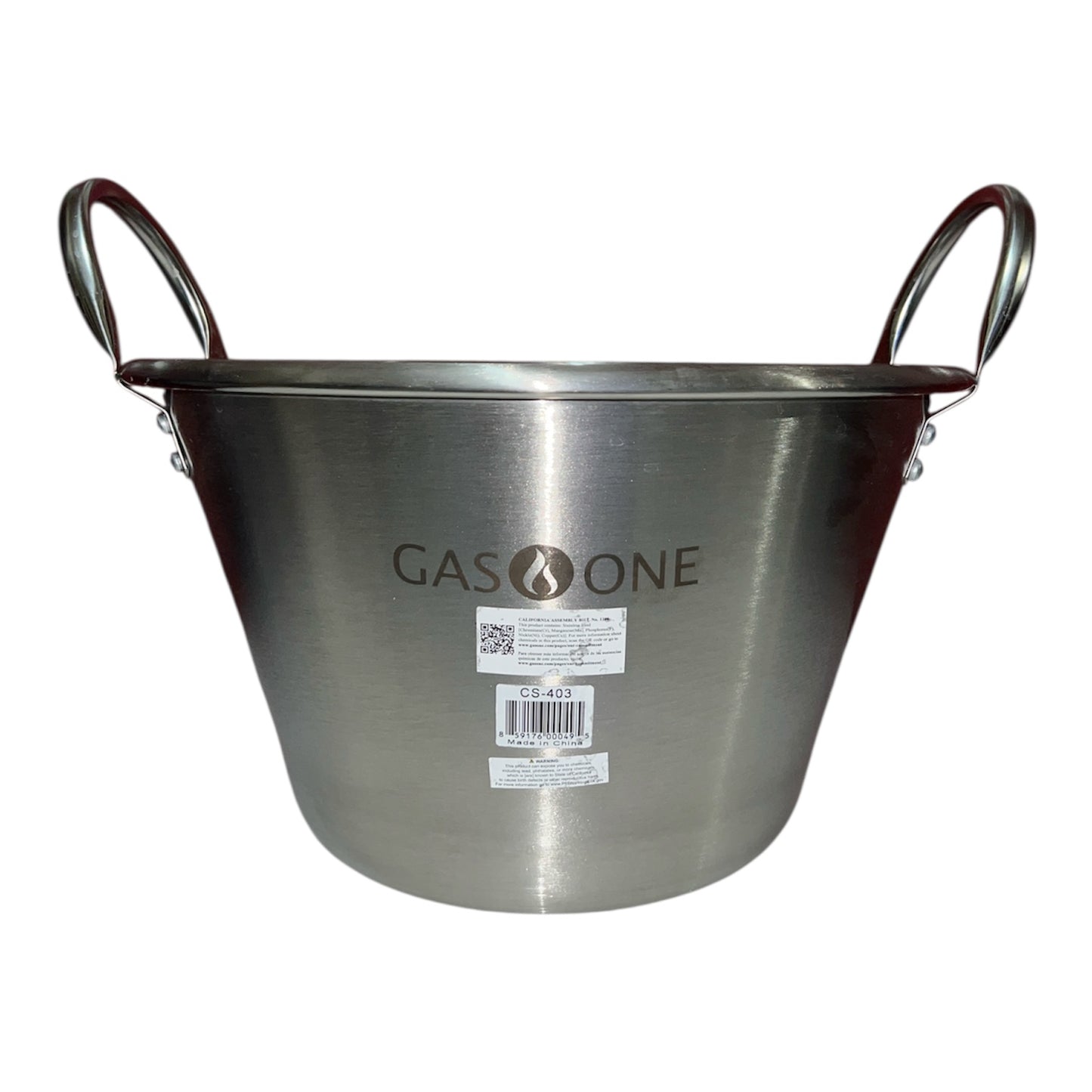Cazo de acero inoxidable 20 L - Doble Fondo Reforzado