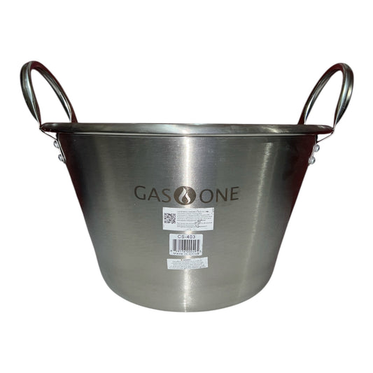 Cazo de acero inoxidable 20 L - Doble Fondo Reforzado