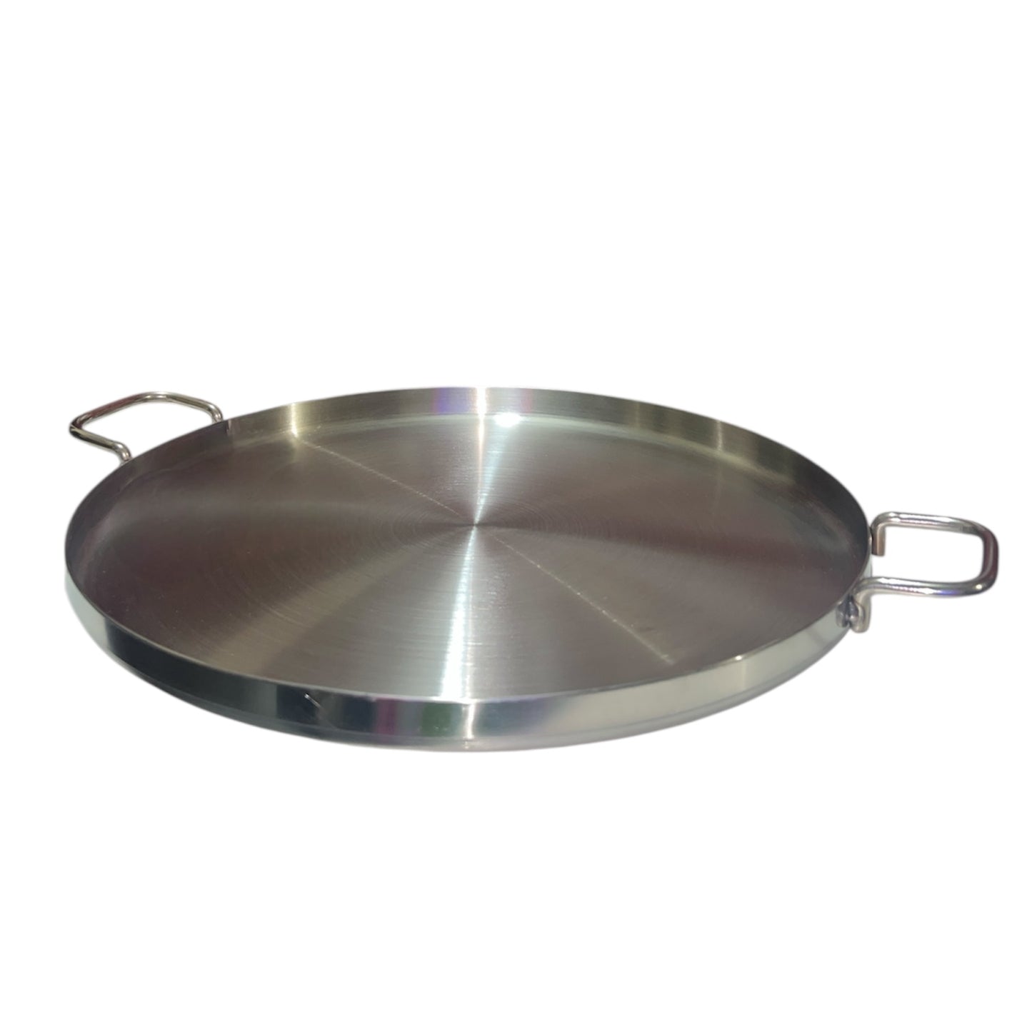 Comal Plano de Acero Inoxidable 50 cm