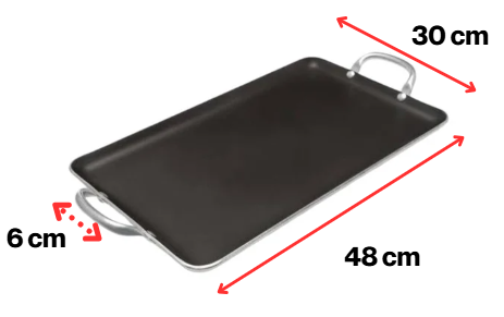 Comal doble de teflon