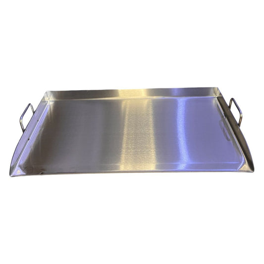 Plancha comal de acero inoxidable 78x47cm
